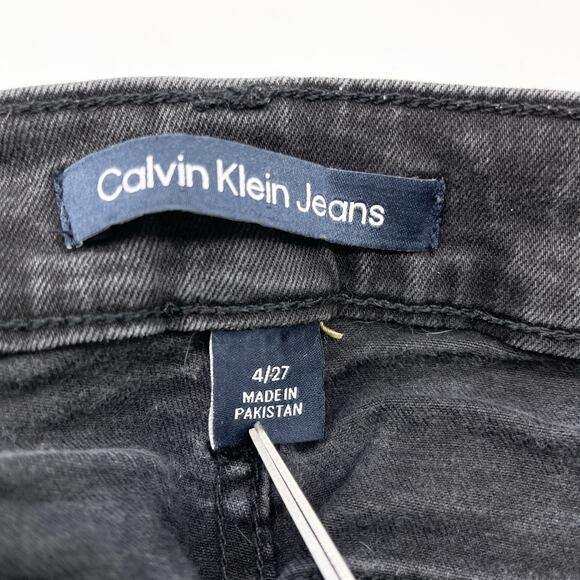 Calvin Klein Womens Jeans Size 4 High Rise Jegging Black Classic Minimal Stretch - Picture 8 of 11